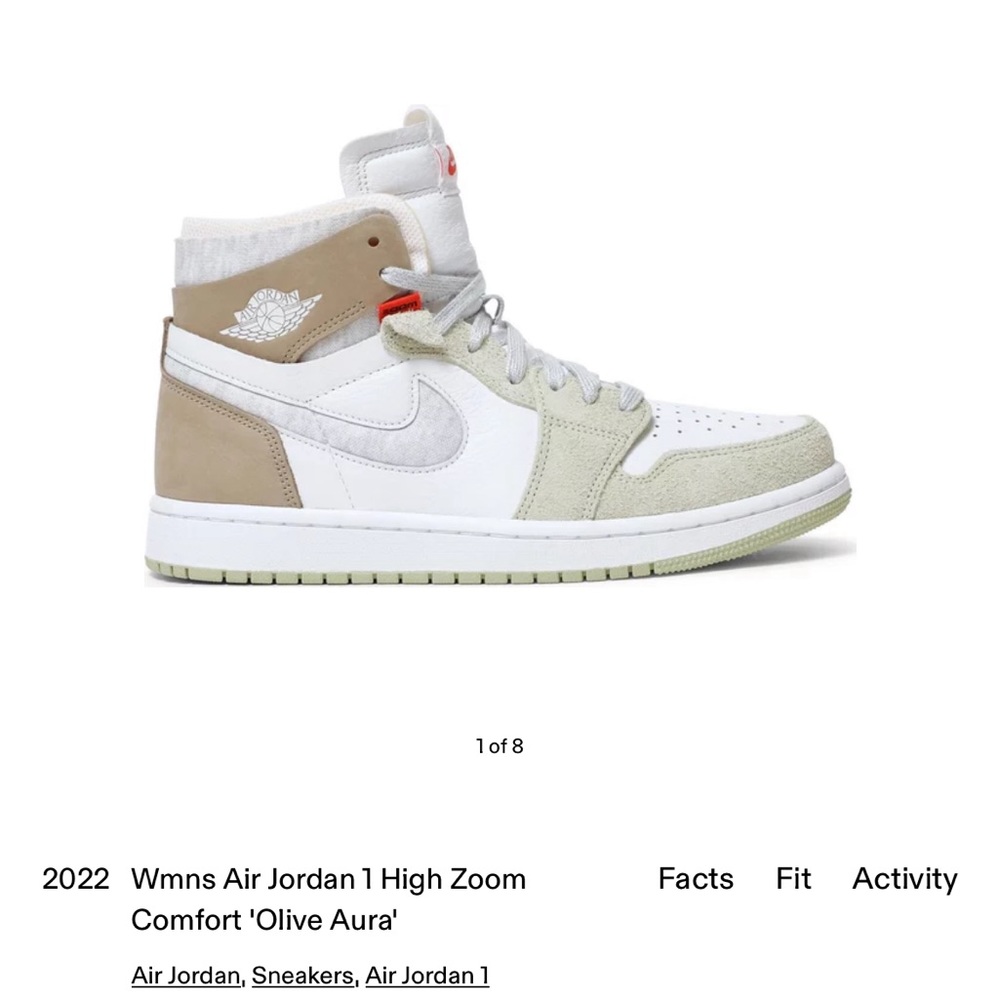 Women’s Air Jordan 1 High Zoom Comfort in Olive Aura